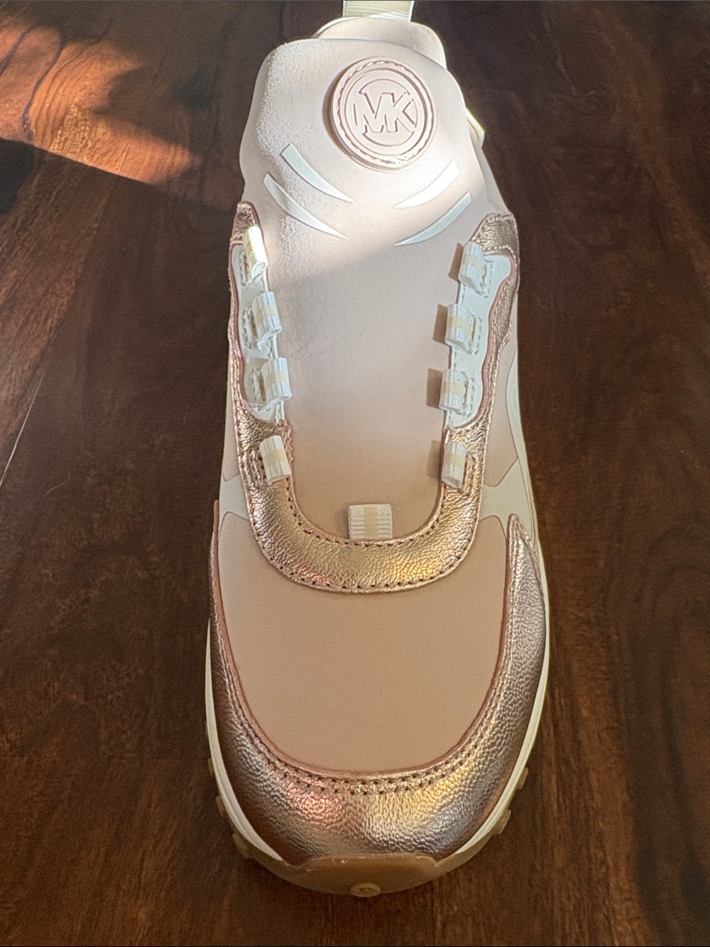 Michael Kors Rose Gold and Blush Runner Sneakers - Picture 5 of 8